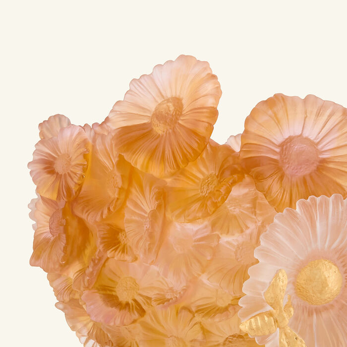 Or d’Abeille Magnum Vase Extra Large Orange Limited Edition daum or d abeille magnum vase extra large orange limited edition