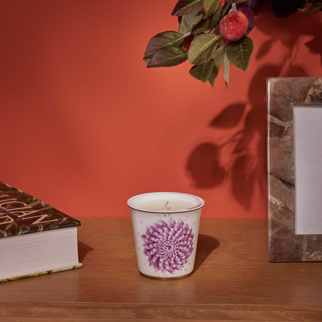 In Bloom Tumbler with Candle bernardaud in bloom tumbler with candle