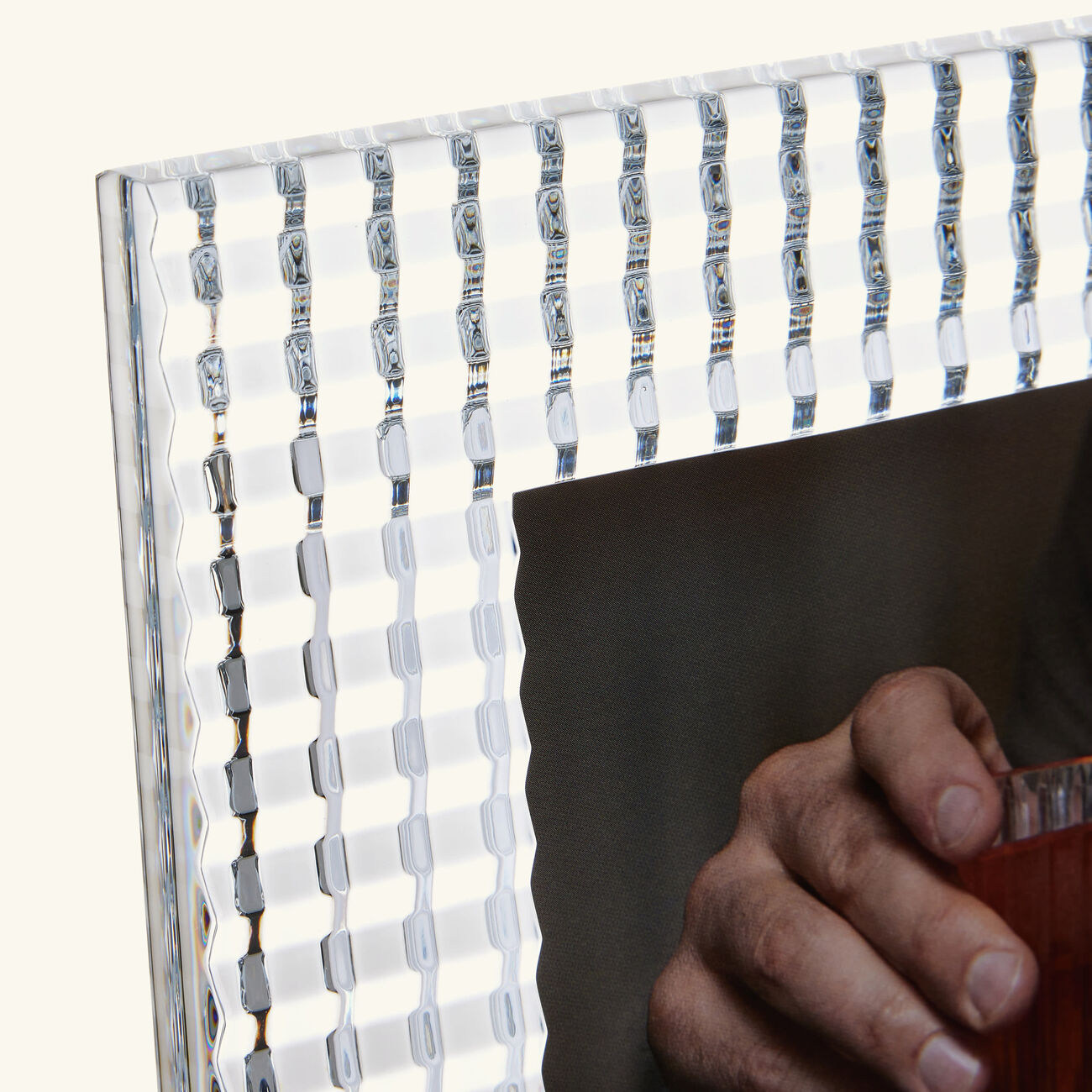 baccarat eye picture frame clear 18x23cm