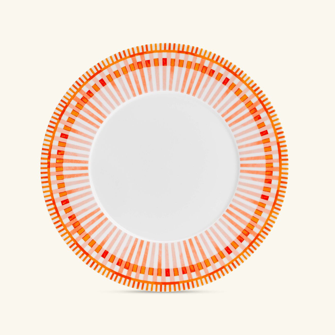 bernardaud terra rosa dinner plate round orange 27cm