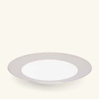 bernardaud ecume rim soup plate silver