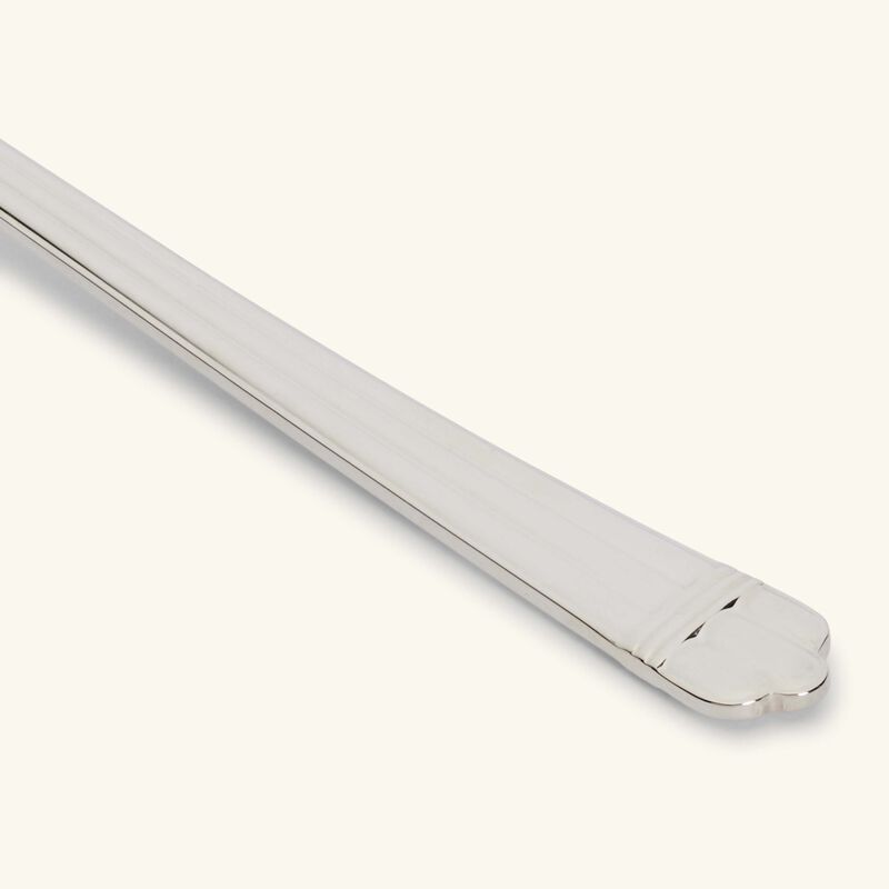 christofle aria salad serving fork silver plated