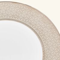 bernardaud divine dinner plate round silver 26cm