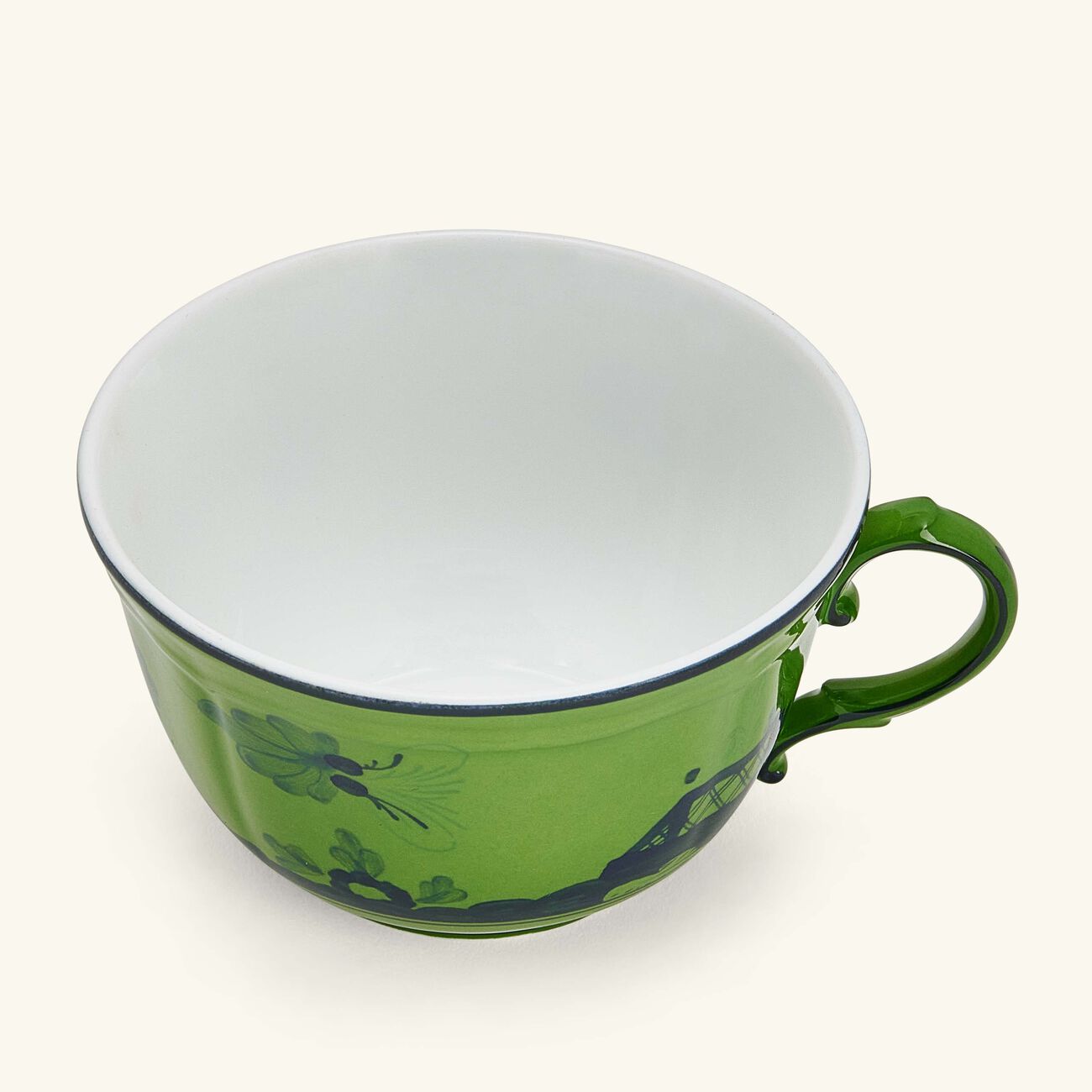 ginori 1735 antico doccia tea cup green