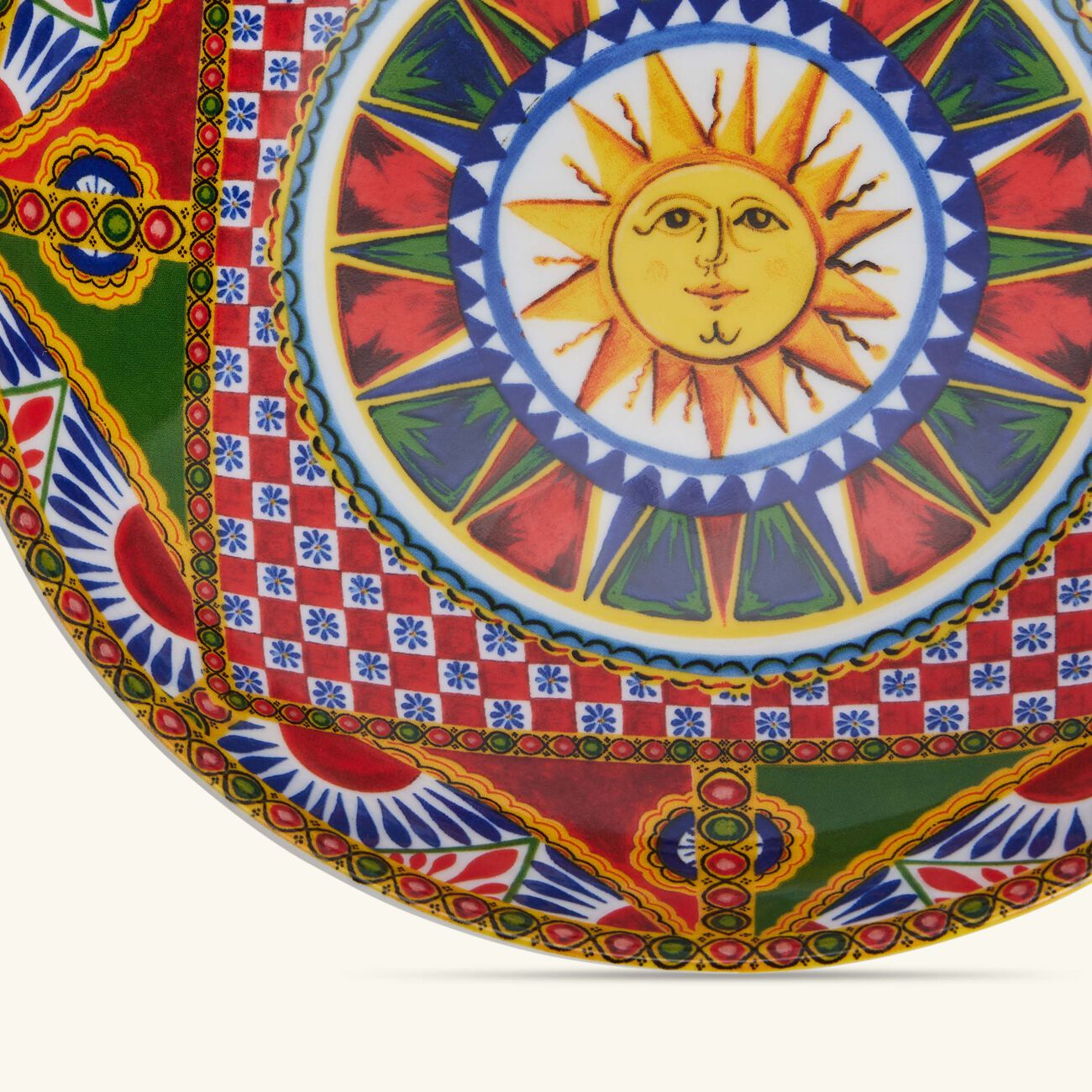dolce gabbana casa carretto sun soup plate round 20cm set of 2